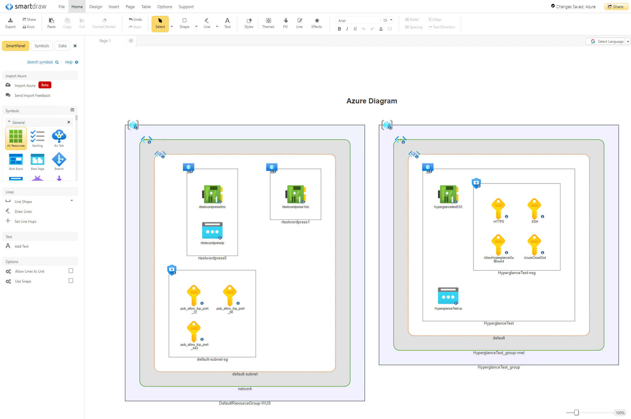 Azure diagram