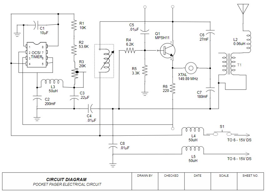 CAD electrical schematic