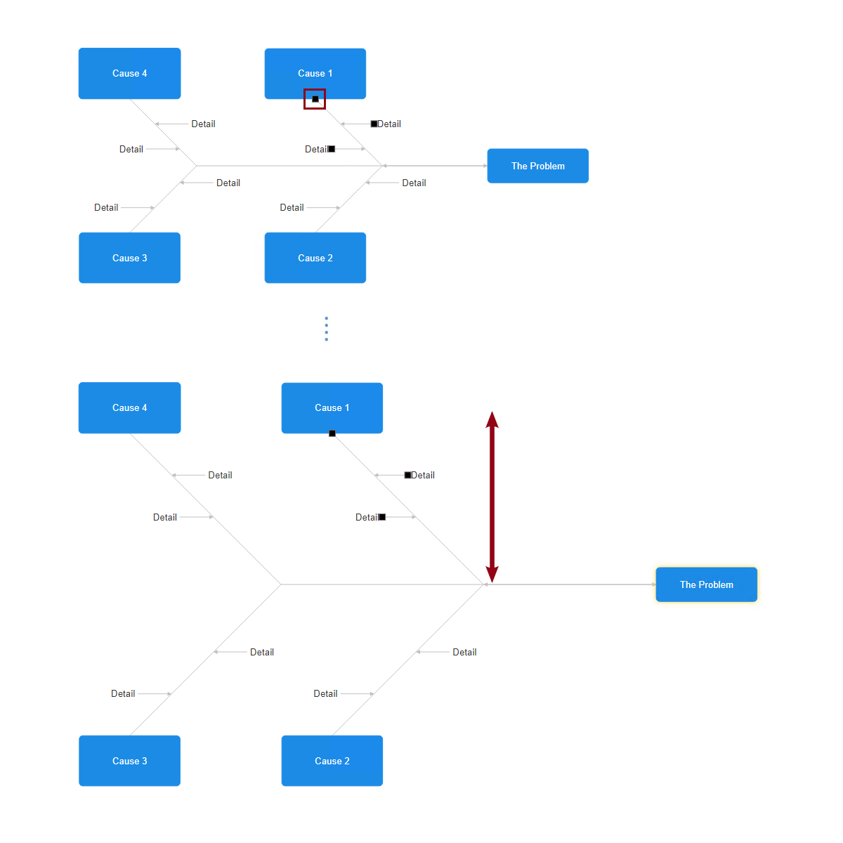 Adjust spacing on branches