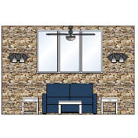 Living Room Elevation